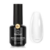 Beetles Builder Gel 7in1 clear bottle for nail thickening and strengthening at home.