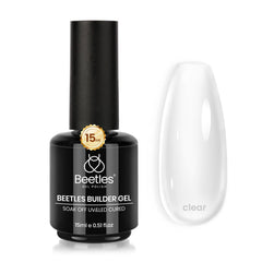 Beetles Builder Gel 7in1 clear bottle for nail thickening and strengthening at home.