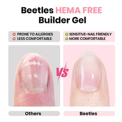 Beetles Builder Gel Clear for seamless overlays and apex building.