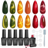 Beetles Cat Eye gel polish palette for versatile DIY nails