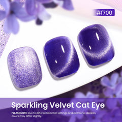 Beetles Cat Eye gel polish provides a high-gloss finish with quick UV/LED curing.