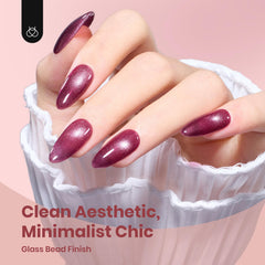 Beetles Cat Eye Gel Polish red bottle provides bold color with subtle shimmer