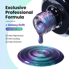 Beetles Cat Eye Gel Polish magnet effect showing layered color change under light.
