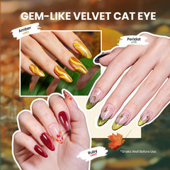 Beetles Cat Eye orange polish adds vibrant seasonal flair