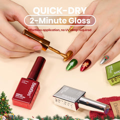 Beetles Chrome Mirror Red swatch—vibrant pop for evening wear.