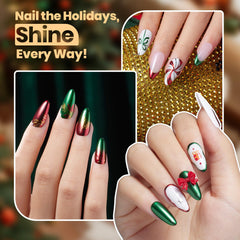 Beetles Chrome Nail Powder pressed formula minimizes mess during application