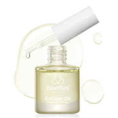 Beetles Cuticle Oil bottle with brush for easy application and nourished nails.