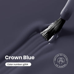 Beetles dark navy swatch on nail for an elegant look.