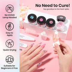 Beetles Dip Powder pink shades for soft, elegant manicures.