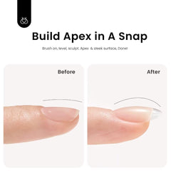 Beetles double-ended nail brush for smooth application and detailing