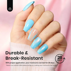 Beetles quick 3-minute extension for long-lasting wear.
