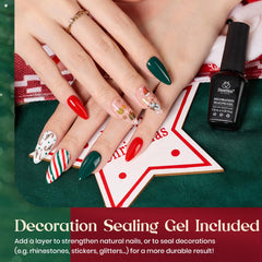 Beetles Eif Forest Green gel polish bottle for rich, forest-toned nails.