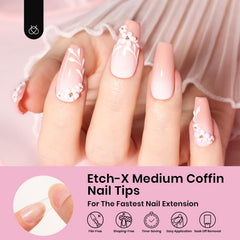 Beetles Etch X tips are pre-etched for quick, accurate application