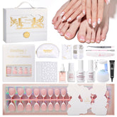 Beetles French Tip press-on nails in wedding box for a ready-to-wear manicure