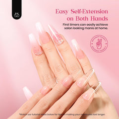 Beetles full-cover nail tips deliver seamless, natural-looking gel extensions.