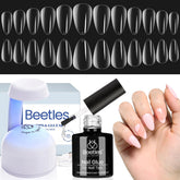 Beetles Gel Nail Kit 504pcs almond tips for natural-looking extensions