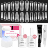Beetles Gel Nail Kit long coffin tips 576pcs for DIY extensions