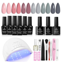 Beetles gel nail kit with UV-LED lamp for at-home salon quality nails