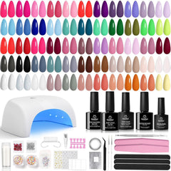 Beetles Gel Nail Polish Kit with UV light for at-home salon-quality nails.