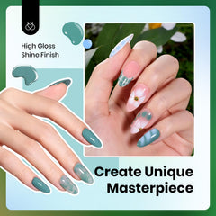 Beetles Gel Nail Polish Mist Gray bottle close-up with glossy finish