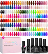 Beetles gel nail polish set with 100 colors for endless design options
