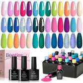 Beetles Gel Nail Polish Set 23pcs lineup for vibrant, long-lasting color.