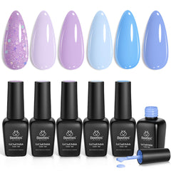 Beetles Gel Nail Polish Set 6 Colors packshot for chic at-home manicures