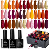 Beetles Gel Nail Polish Set Autumn Aura offers 20 shades for chic fall looks.