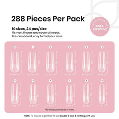 Beetles Gel Nail Tips pre-shaped for fast, easy application.