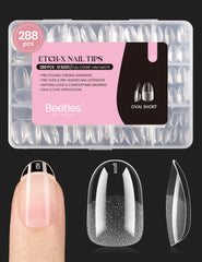 Beetles Gel Nail Tips 288-pack for quick extensions and durable wear