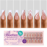 Beetles Gel Nails press-on tips in long square shape for at-home manicure