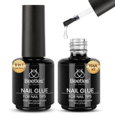 Beetles Gel Polish bottle shows crystal-clear finish for long-lasting nails.
