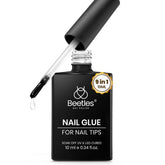 Beetles Gel Polish 9-in-1 nail glue bottle closeup for a strong, dependable bond.