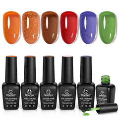 Beetles Gel Polish Christmas Glimmer packaging with six jelly colors for gifting.