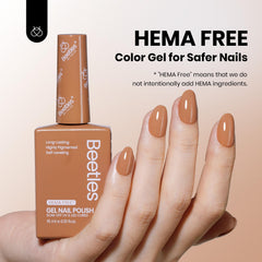 Beetles Gel Polish color bottle brown aids quick color identification.