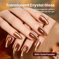 Beetles Golden Mirage burgundy cat eye adds depth and elegance
