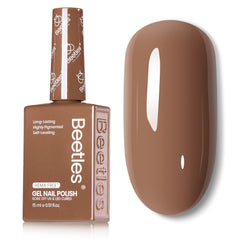 Beetles Gel Polish brown bottle shows the color for at-home manicures.