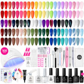 Beetles Gel Polish Kit with UV lamp for at-home manicure and salon-grade results.