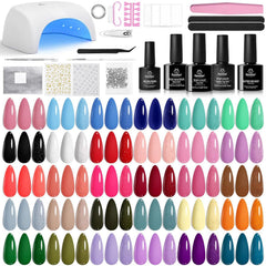 Beetles gel polish kit with 32 colors for versatile at-home manicures.