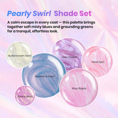 Beetles Gel Polish Mermaid Swirl palette offers chic pearlescent color options.