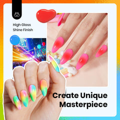 Beetles Gel Polish neon orange bottle for eye-catching party nails