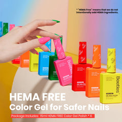Beetles Gel Polish neon yellow bottle perfect for playful nail art