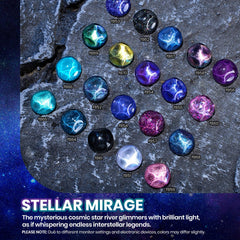 Beetles Stellar Mirage cat-eye magnet creating shimmering nail accents