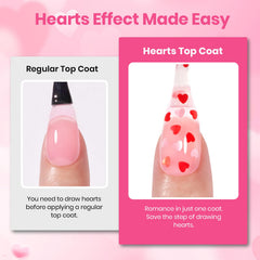 Beetles Valentine pink base bottle in the set for at-home use.