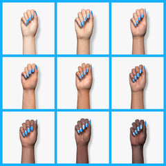 Beetles gift box with blue gel polish offers a stylish present option