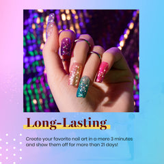Beetles Glitter Gel Polish kit LED lamp curing readiness for fast results.