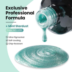 Beetles Green Cat Eye Gel Polish magnet stroke demonstration for customizable nails.