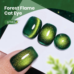 Beetles cat eye effect close-up with golden streak under warm lighting.