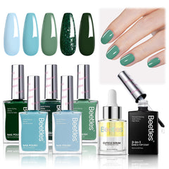 Beetles Gel Polish color collection with five shades for versatile manicures