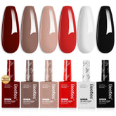 Beetles Hema-Free Gel Polish Set brown bottle offers long-lasting color for everyday nails.
